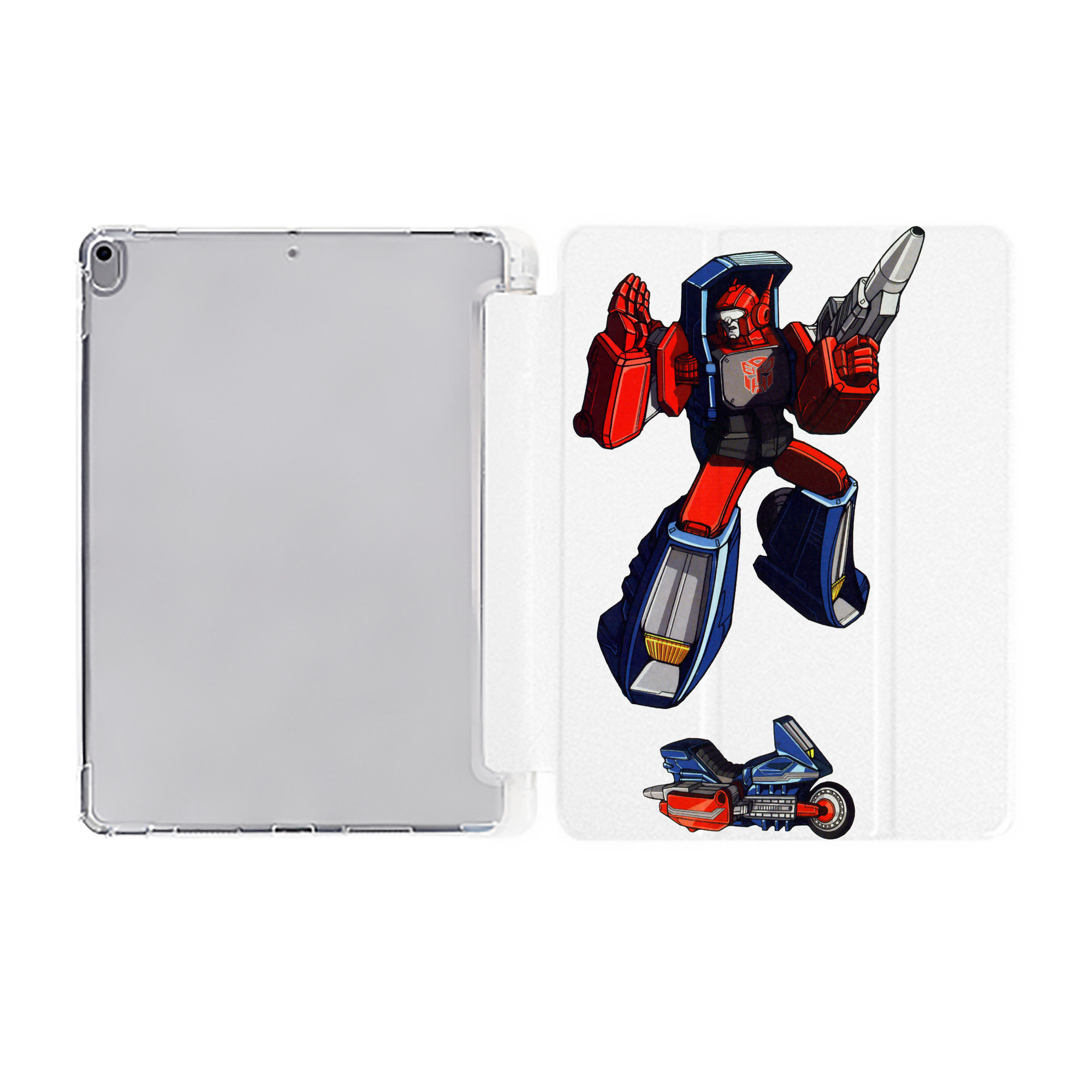 （画像用）  IPad ケース ペン収納付き 三つ折りスタンド PUレザー×シリコン 対応機種9.5/10.5/10.9インチ